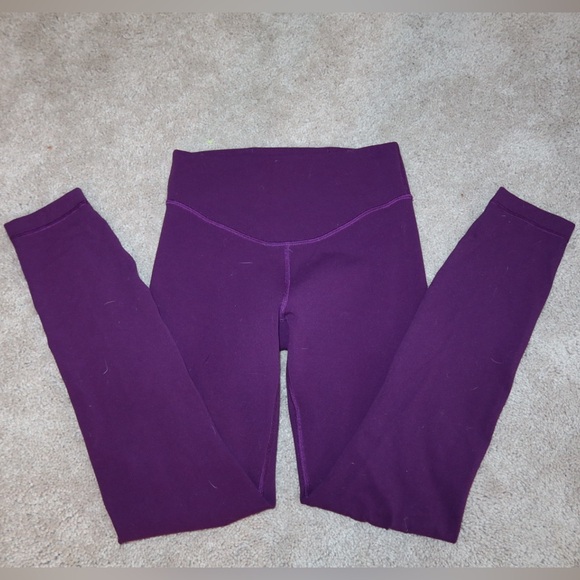 Lululemon Wunder Under Tight Leggings  25” size 4 Dramatic Magenta - Picture 1 of 7